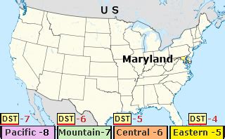 maryland time zone  EDT (Eastern Daylight Time) UTC/GMT -4 hours